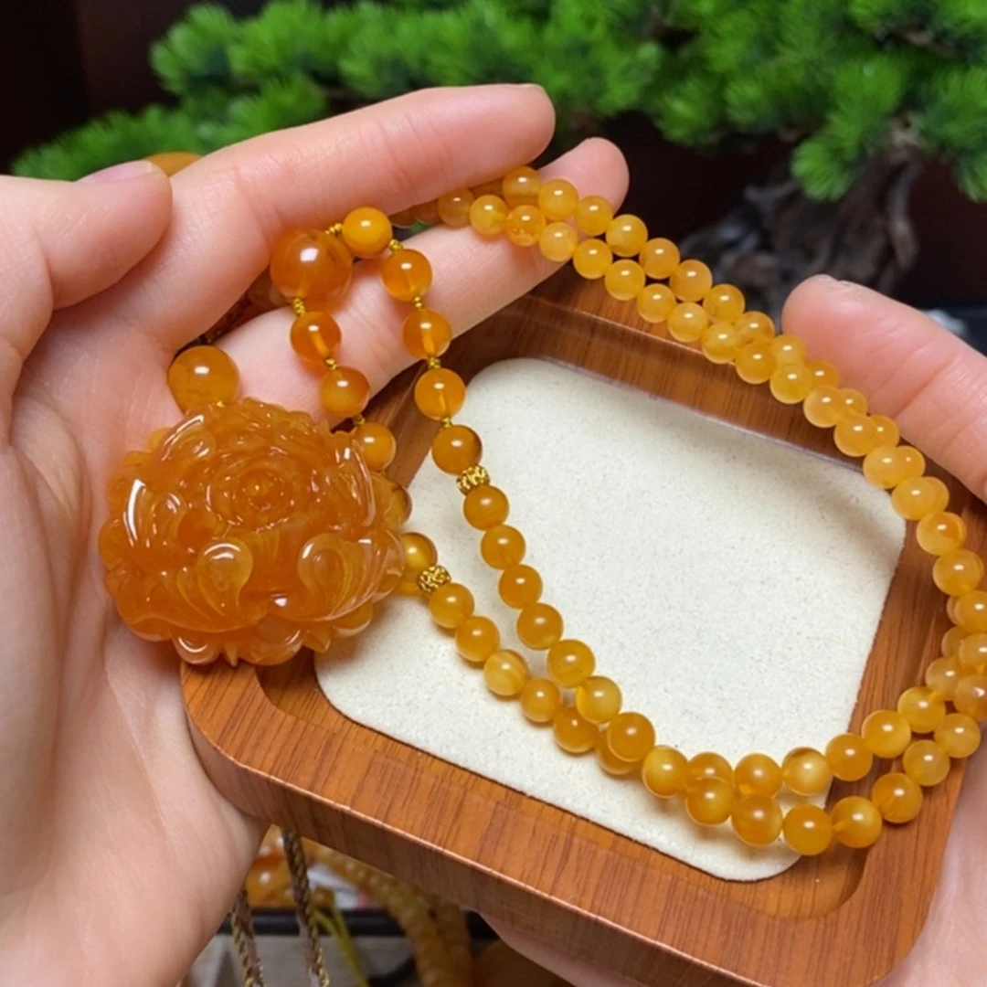 【闪购商品】蜜蜡颈饰未镶嵌旭**华项链定制