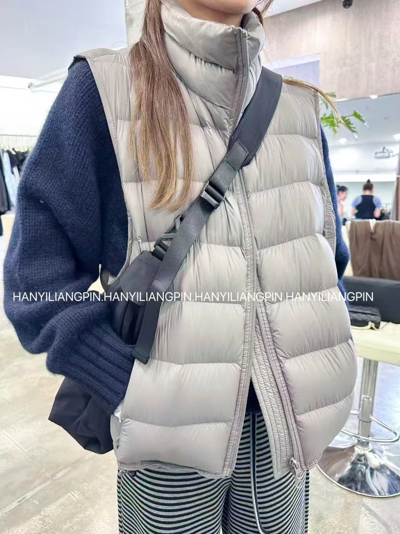 【羽绒马甲】90白鸭绒立领保暖马甲