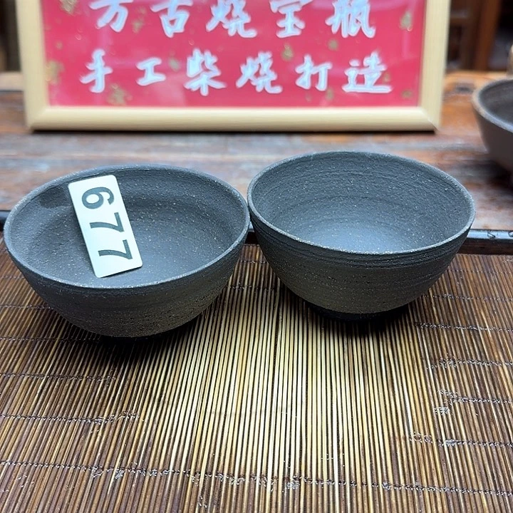 纯手工制作粗陶茶具