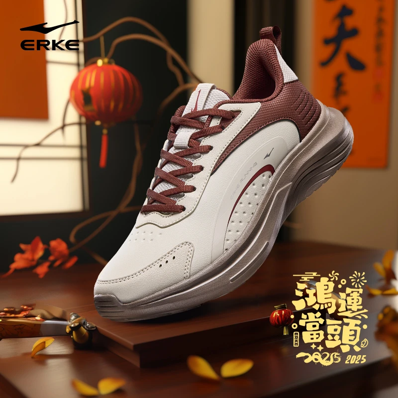 鸿星尔克云逐秋冬新款日常通勤防水鞋舒适轻便运动鞋时尚通勤跑鞋