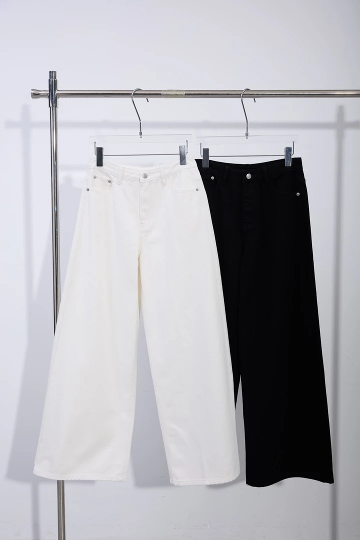 HTT小众设计感原创百搭休闲纯色牛仔裤5105282