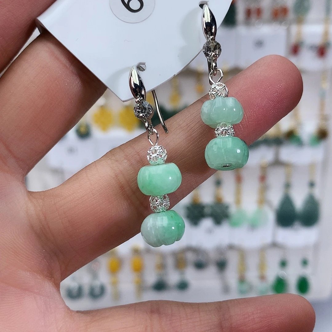 翡翠未镶嵌耳饰6号