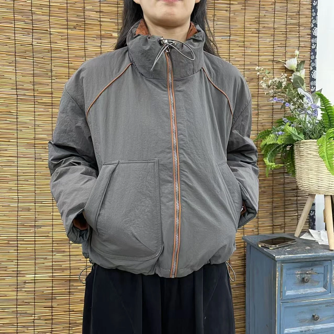 16912新款秋冬休闲百搭潮流洋气时尚宽松棉服外套