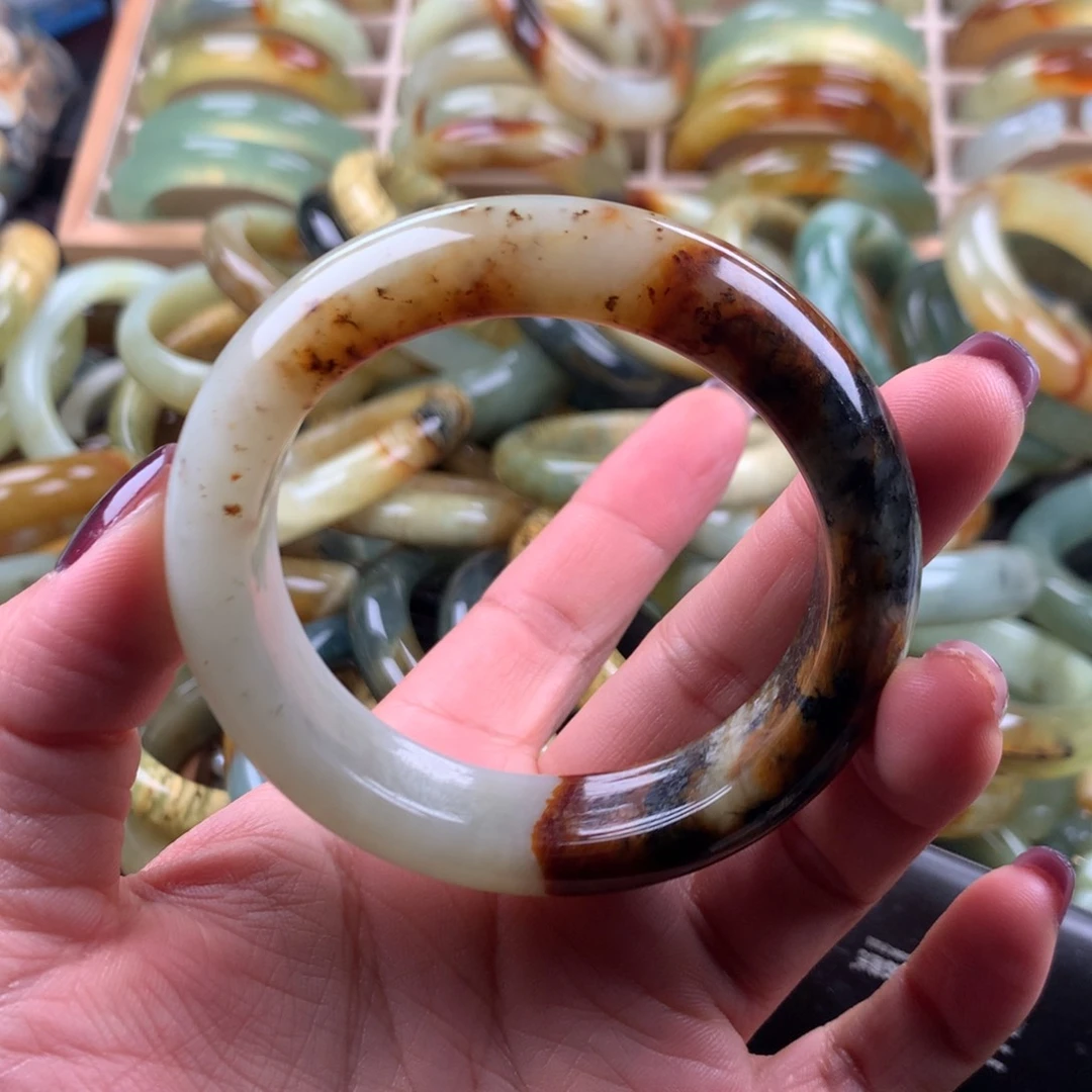 未镶嵌蛇纹石玉手镯