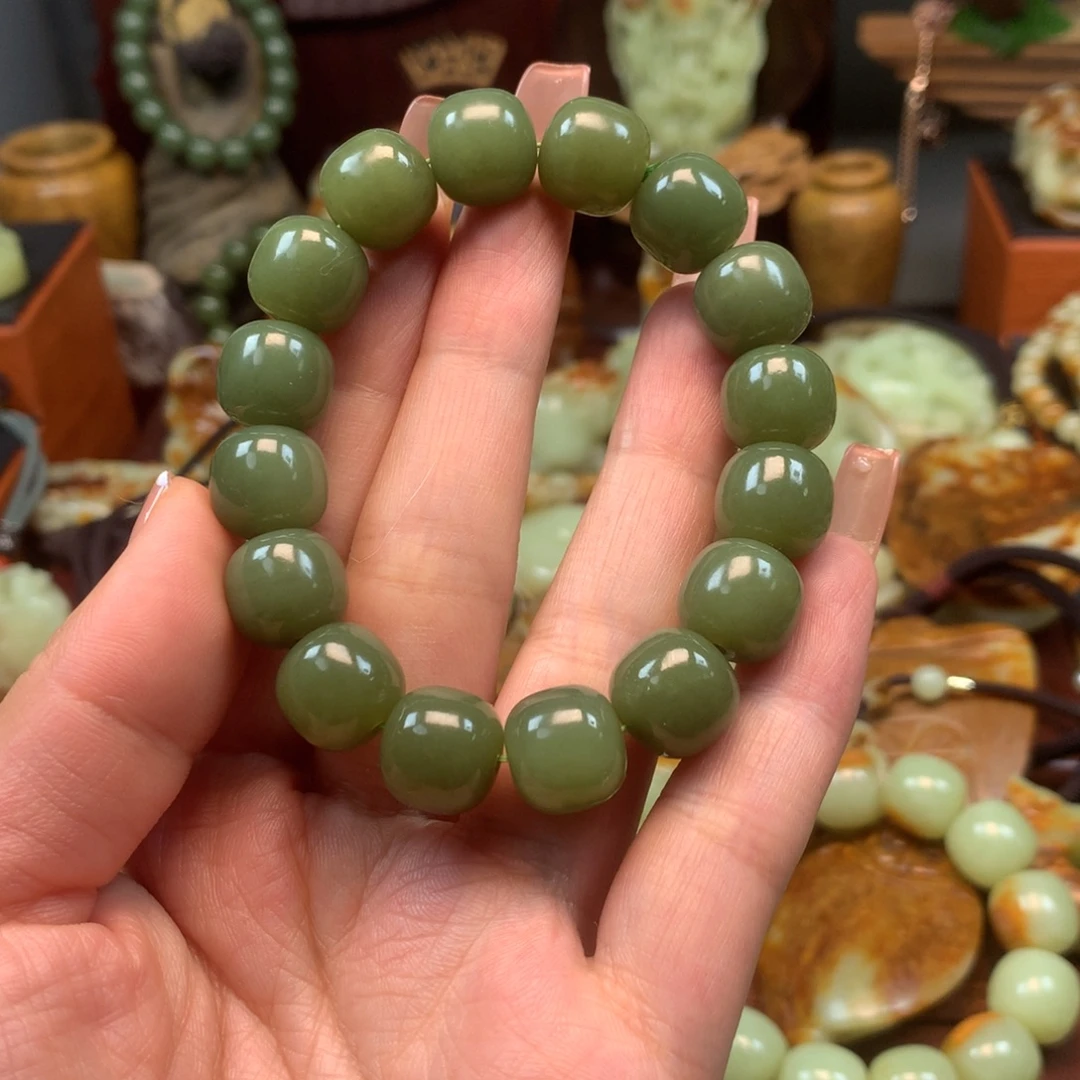 和田玉未镶嵌手链