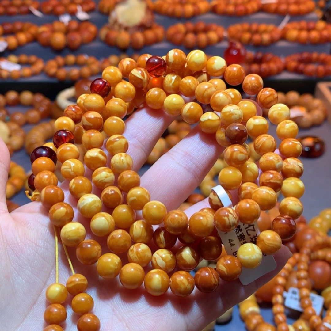 【闪购商品】未镶嵌蜜蜡手链扎****6蜜蜡手链