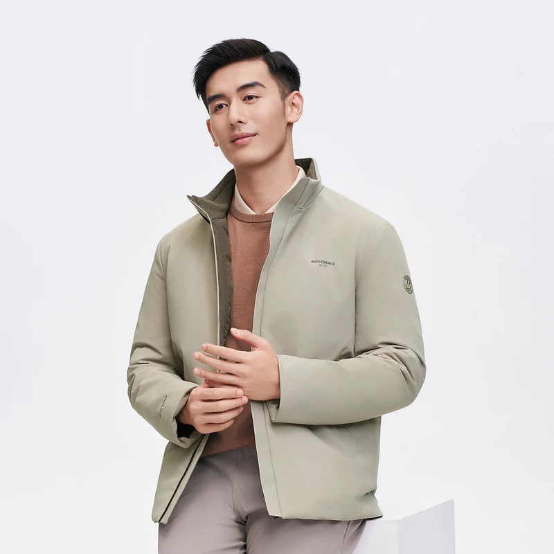 【波司登】2023新款秋冬季商务休闲高端男士保暖修身防风羽绒服外套