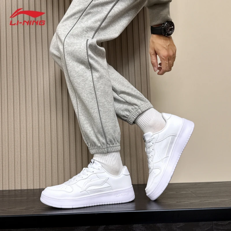 李宁浮舟板鞋男鞋夏季新款清新百搭小白鞋潮流时尚低帮轻便男鞋