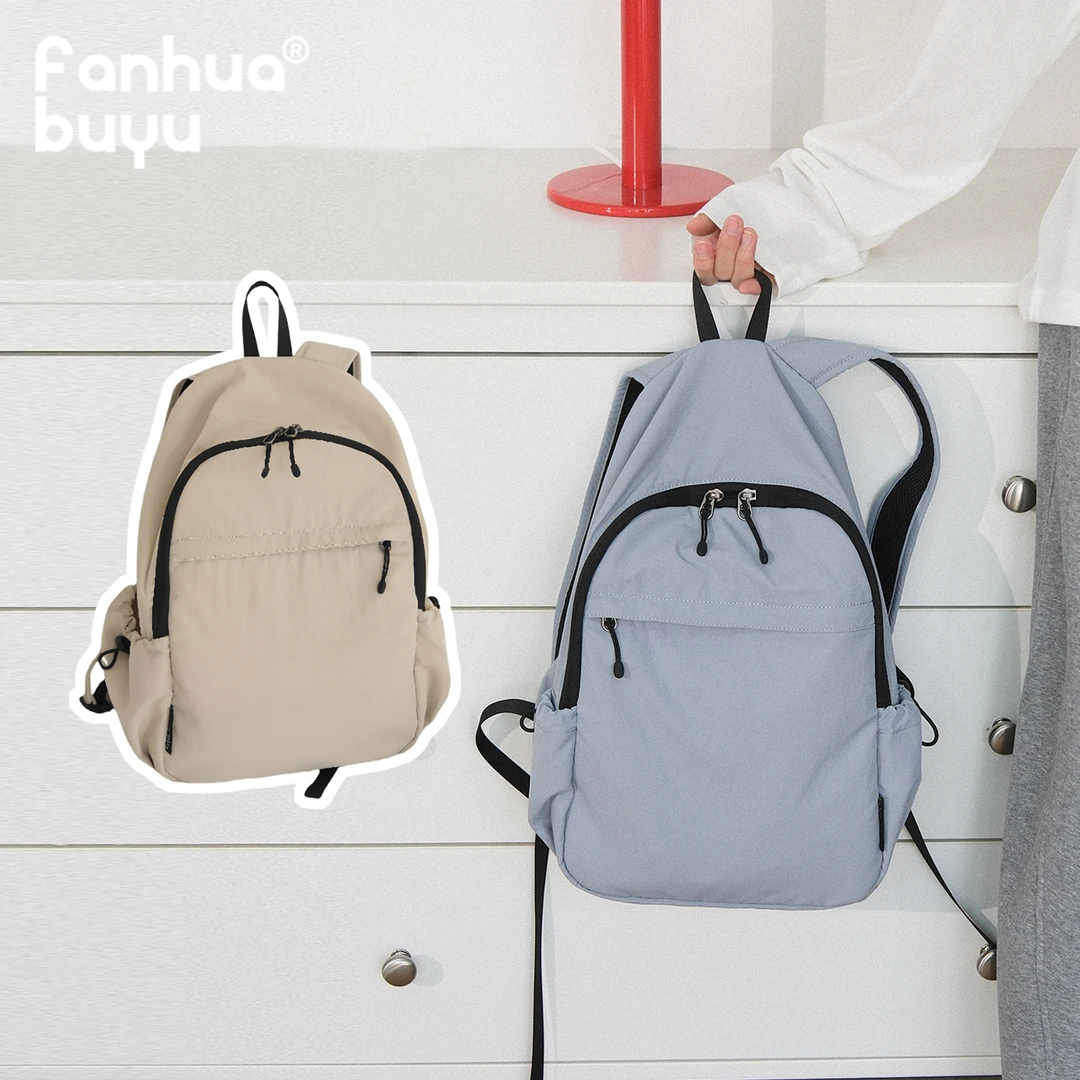 梵花不语2025年新款轻便通勤背包女士短途旅行休闲运动双肩包防水
