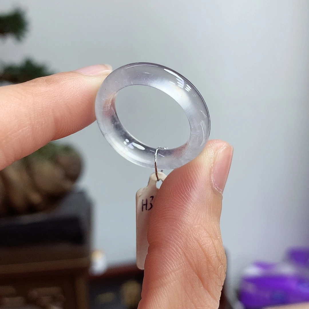 未镶嵌戒指翡翠17-18号