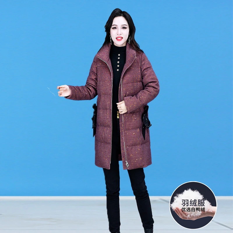 【羽绒服】冬季优雅新款气质时尚大气减龄休闲收腰显瘦羽绒服