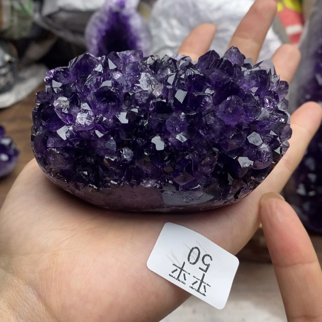 紫晶珠宝半成品未镶嵌