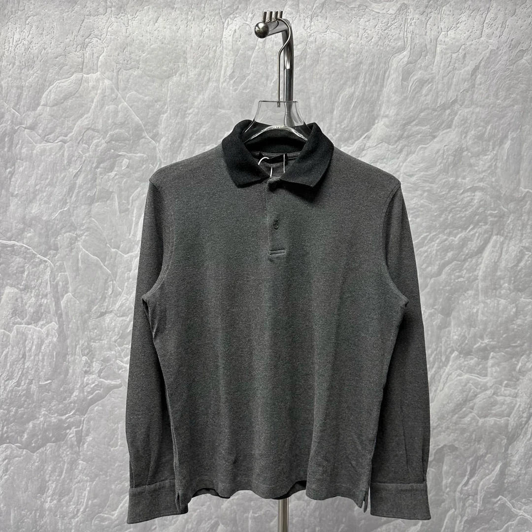 99新 MCM Loiopiana 纯色Polo衫长袖 M码 D18887