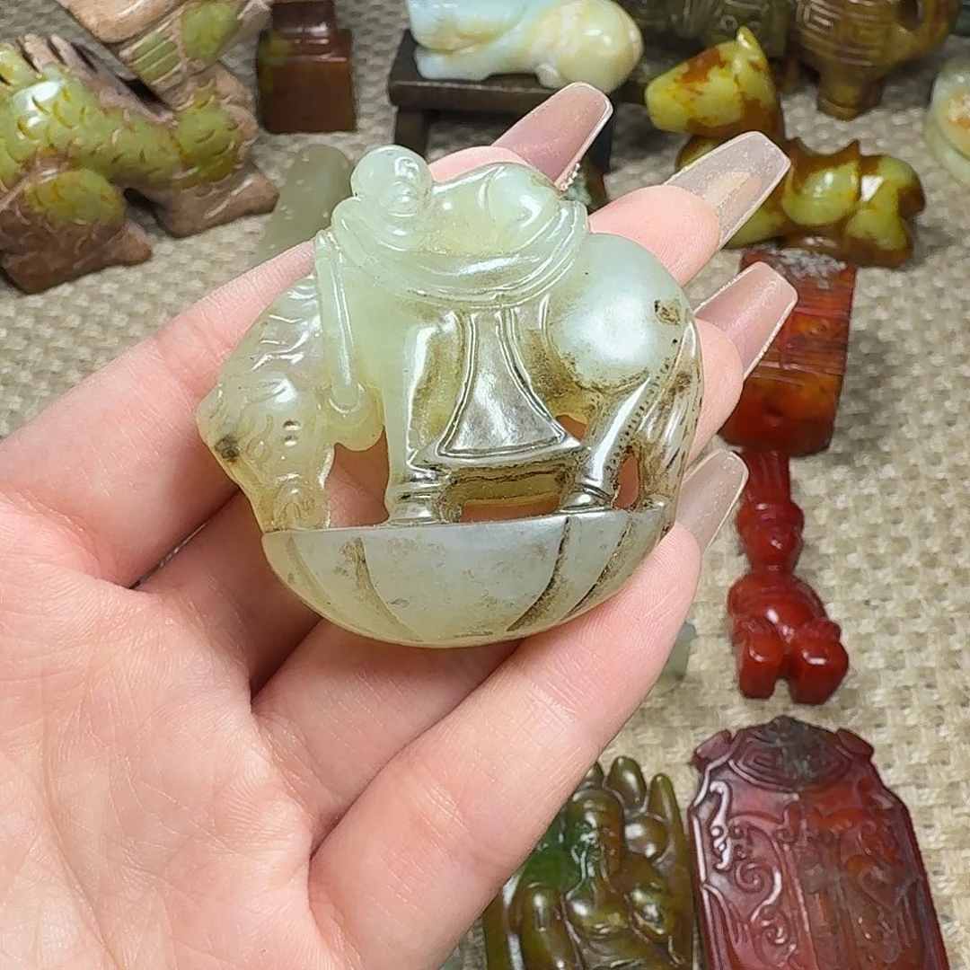白玉菩提吊坠挂件