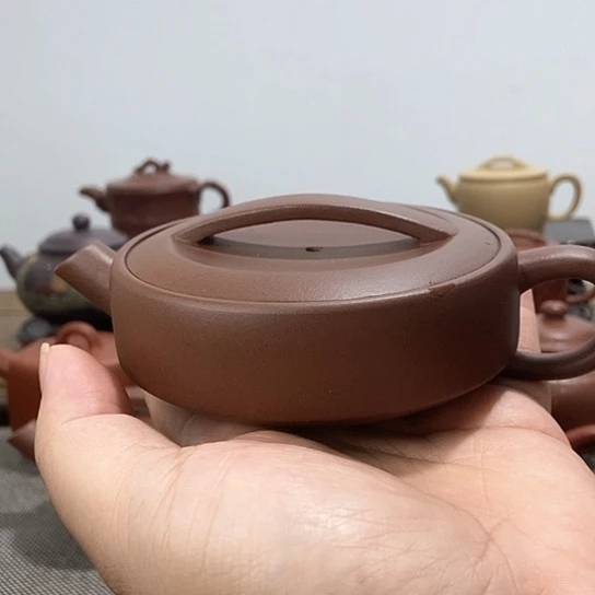 潇***涯茶壶紫砂大囗汉瓦