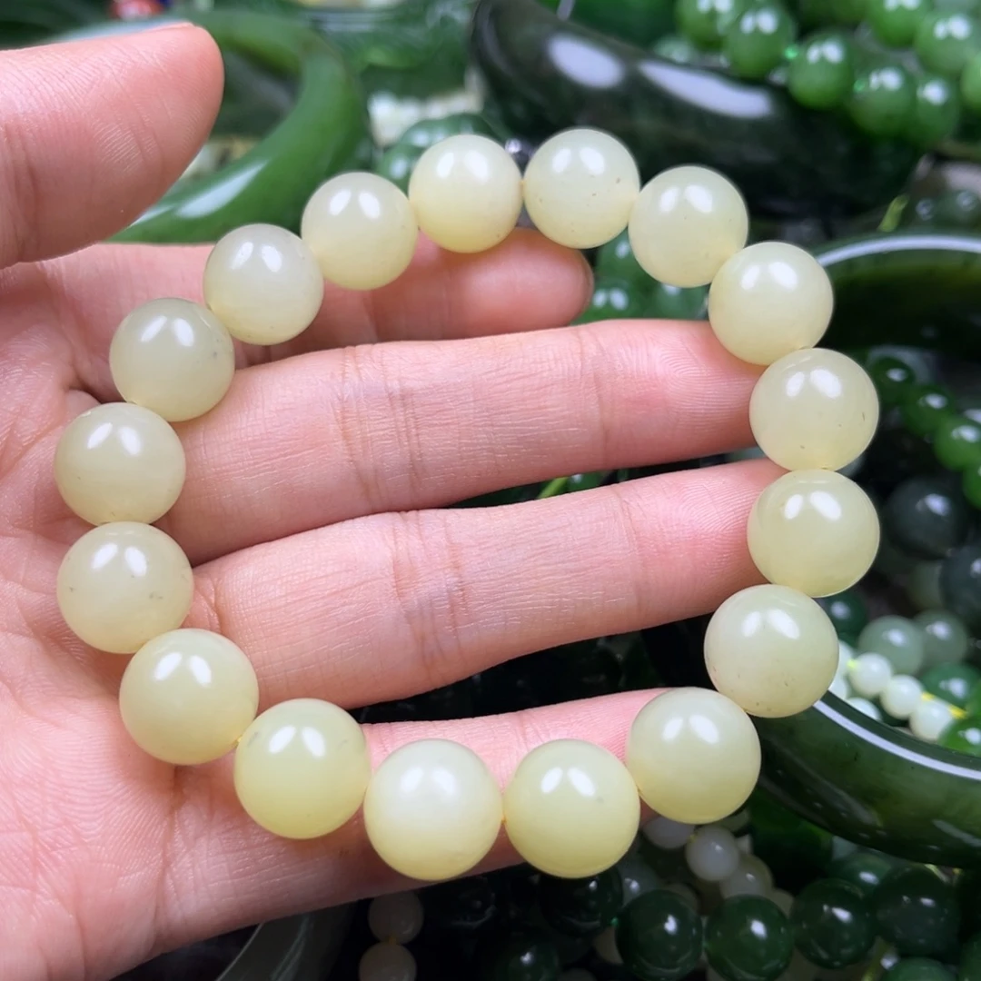 和田玉（黄玉）未镶嵌手串