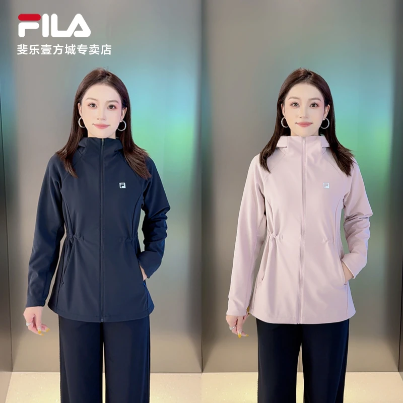 Fila/斐乐【早秋穿搭】防泼水保暖拉链防风耐磨运动风衣A51W541703F