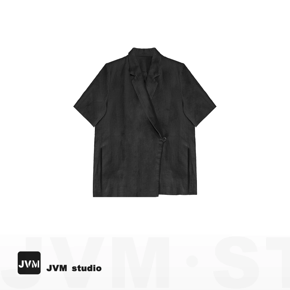 2024新款JVM定制10313时尚百搭双侧开叉短袖西服7.16