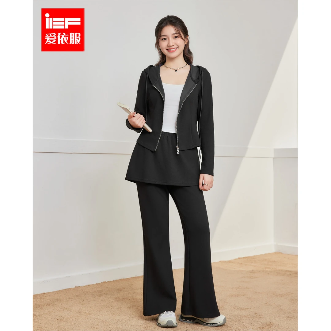 IEF/爱依服【微胖】大码女装2025秋季新款韩版小女人气质上下套裤