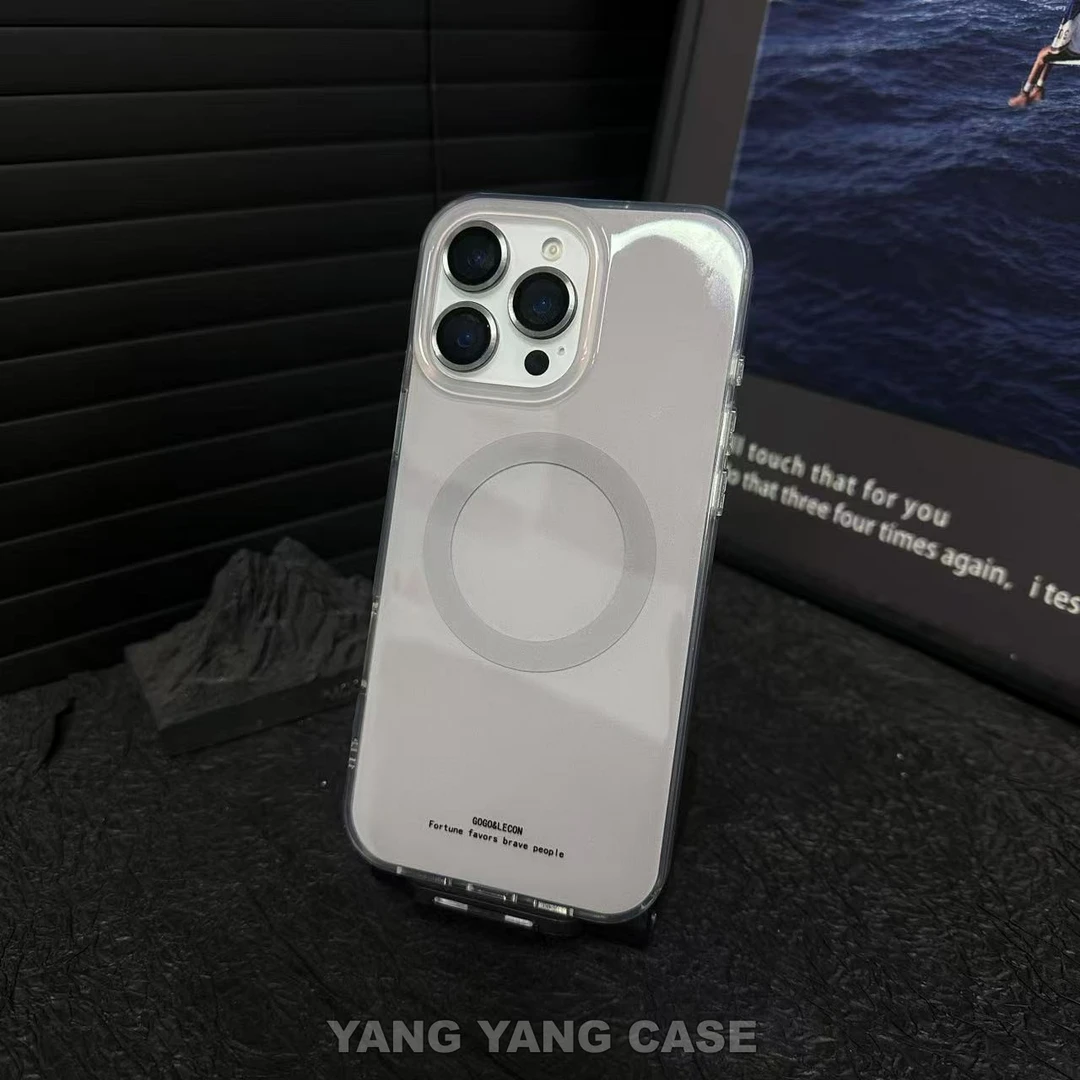 新款磁吸ins冷淡风灰色适用苹果17iphone161514promax新品手机壳