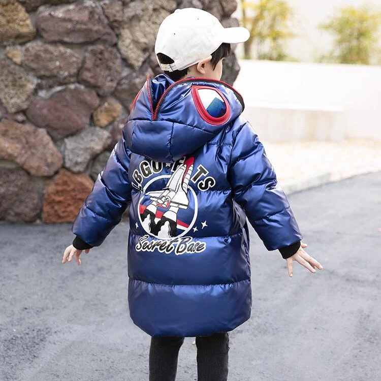 奥特曼男童羽绒服免洗2025冬季新款中长款加厚男宝宝洋气外套儿童