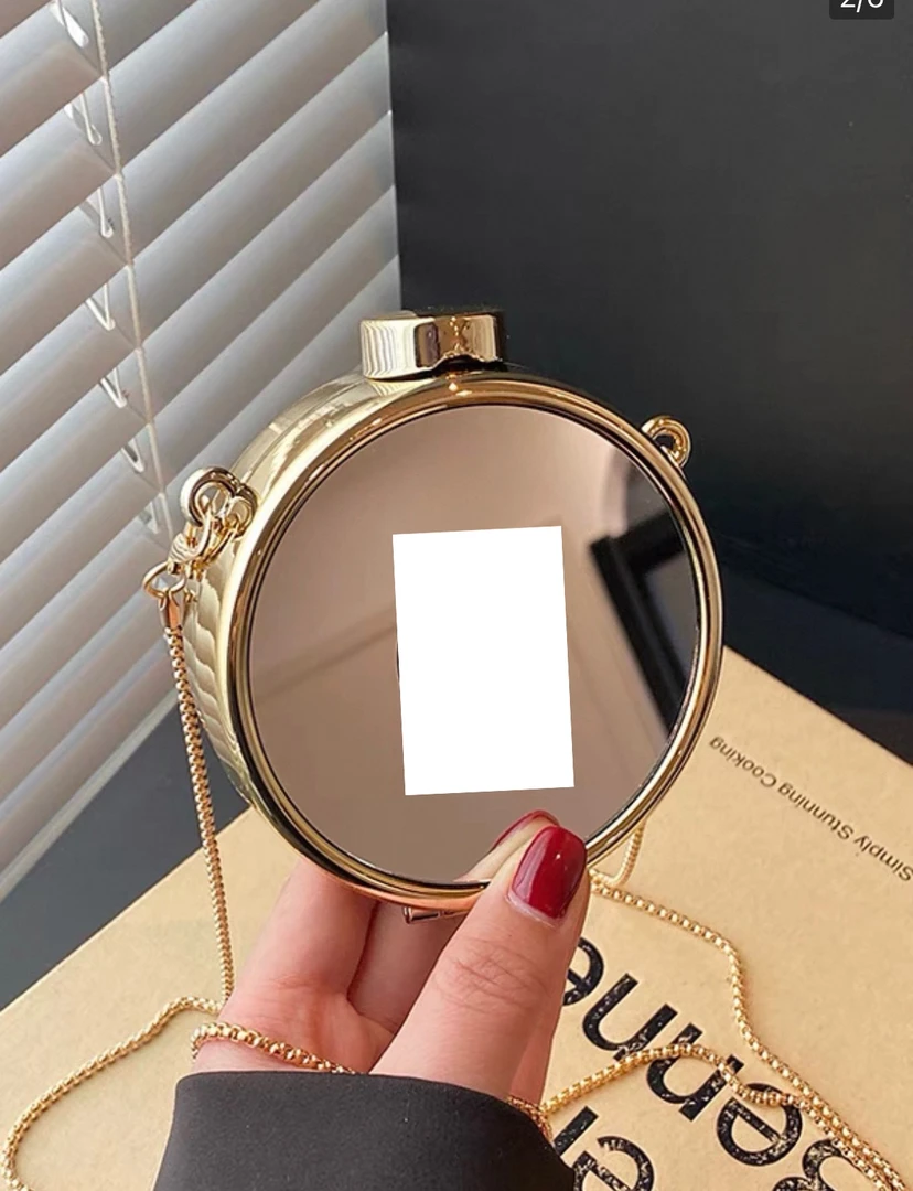 迷你圆饼链条少女斜挎简约包