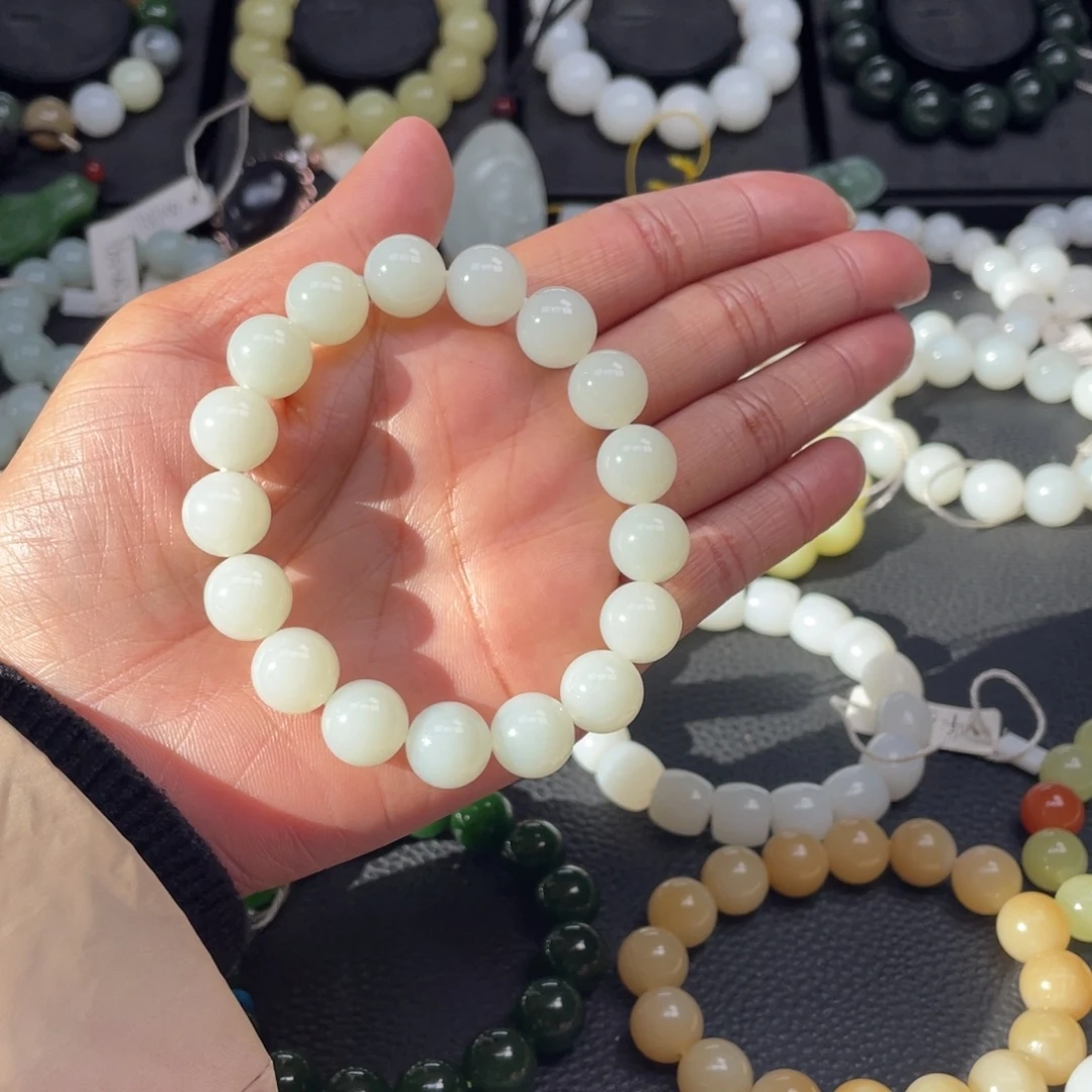 和田玉未镶嵌手链