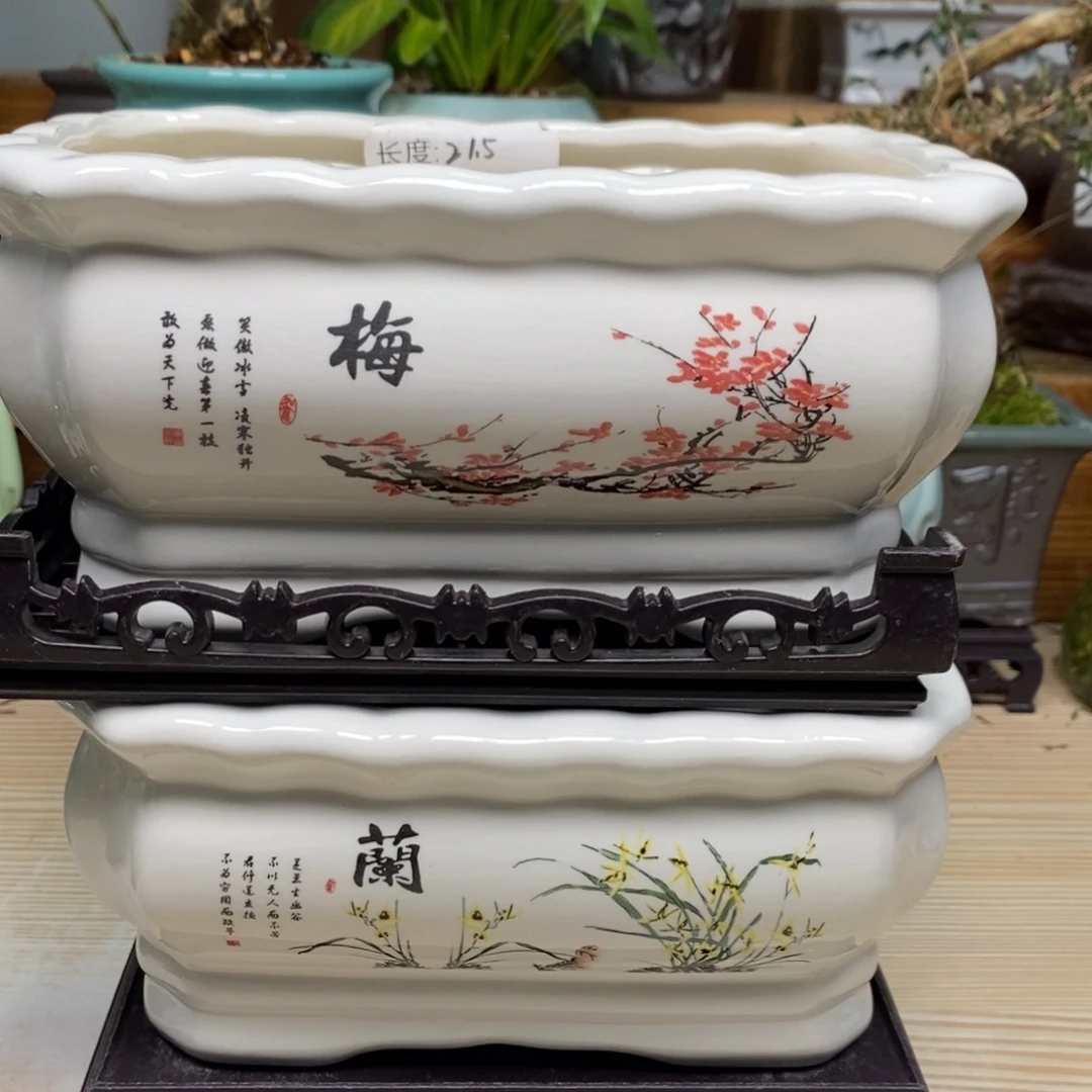 紫砂陶瓷艺术花盆陶瓷