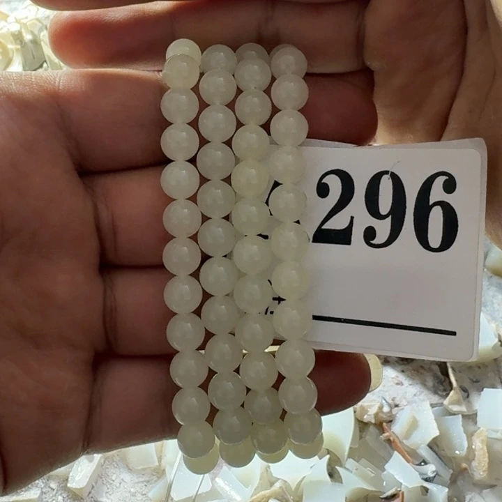 和田玉未镶嵌手链卡8圆珠108