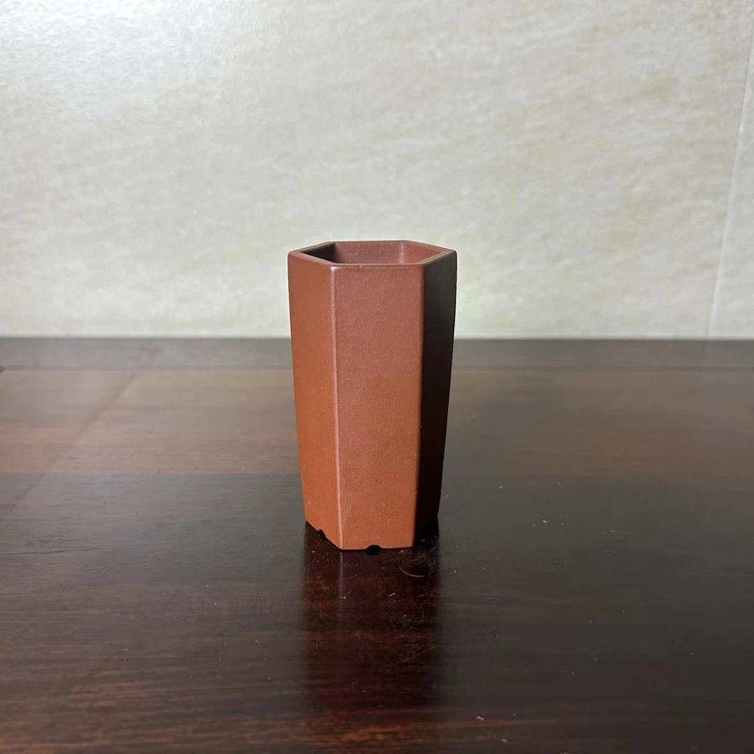 迷你小花盆，宜兴黄龙山原矿紫泥（全手工制作）