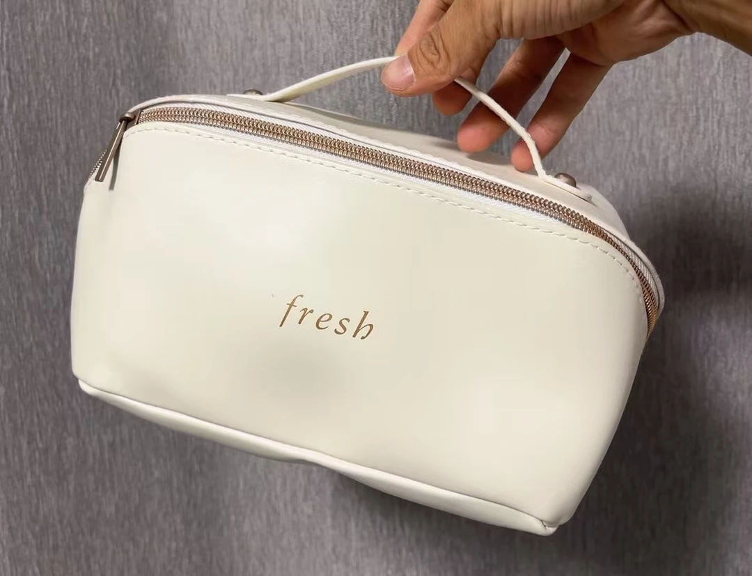 【小蕾诗】k71化妆包大容量PU新款布艺收纳包整理包百搭休闲