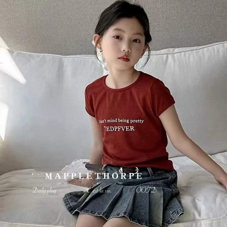 S0260儿童字母短袖T恤