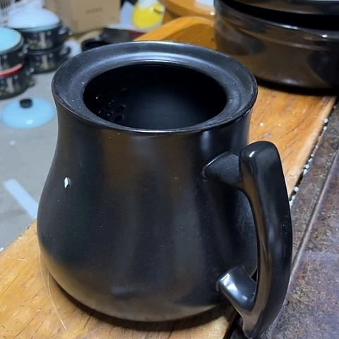 微瑕，明火，无盖拖釉，底标会脏，2.5L