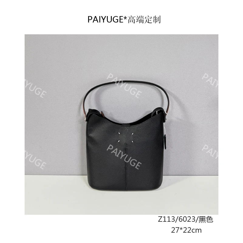 Z113/6023/黑色 paiyuge高端订制百搭女士手提斜挎包 2330