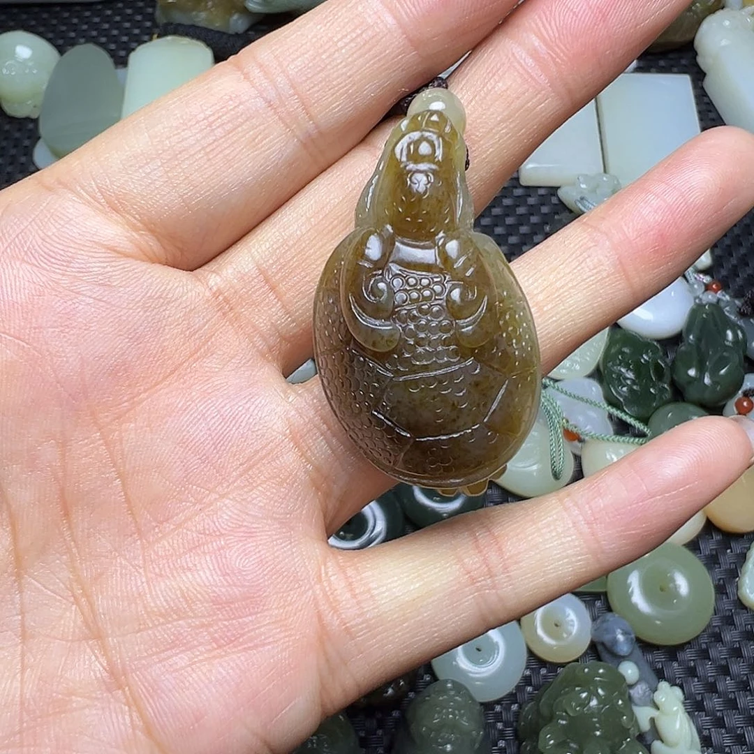 和田玉未镶嵌吊坠(不含链)