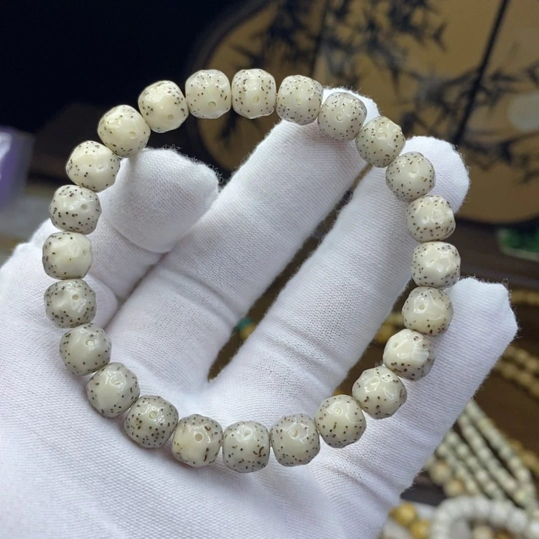 手串星月菩提?***?9改糯冰大眼睛月朗星稀手工雕刻