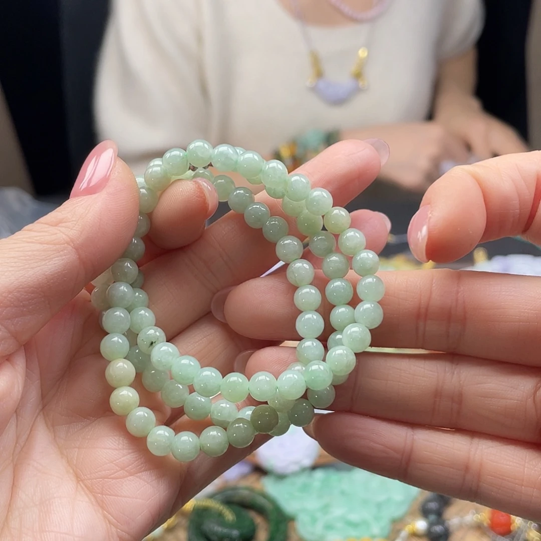 栀***璃翡翠未镶嵌耳饰待编织