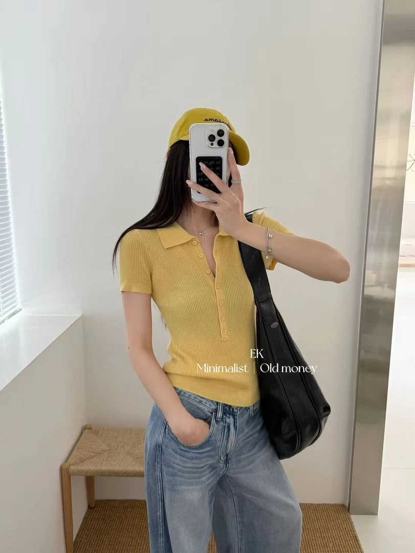 2025年韩系设计感百搭小众显瘦女夏季sin风5037