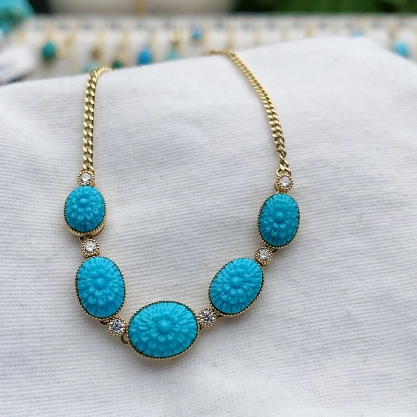 【闪购商品】绿松石配饰18K金镶嵌