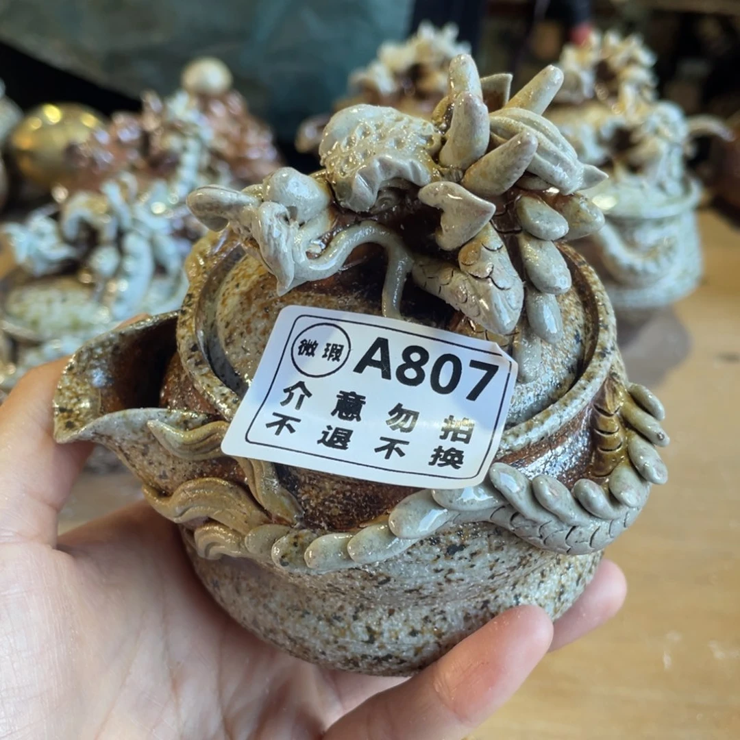 纯手工茶具柴烧茶壶瑕摆件摆件