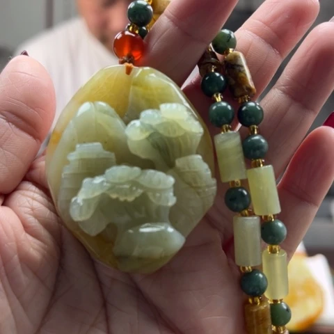 岫玉挂件未镶嵌挂件