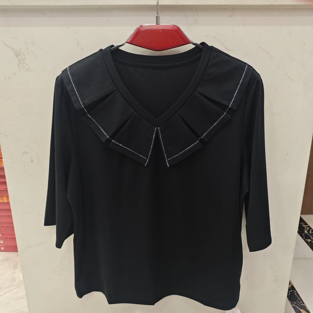 【燕珍时装】2025春夏季新款88389时尚百搭半袖高品质潮流舒适T恤