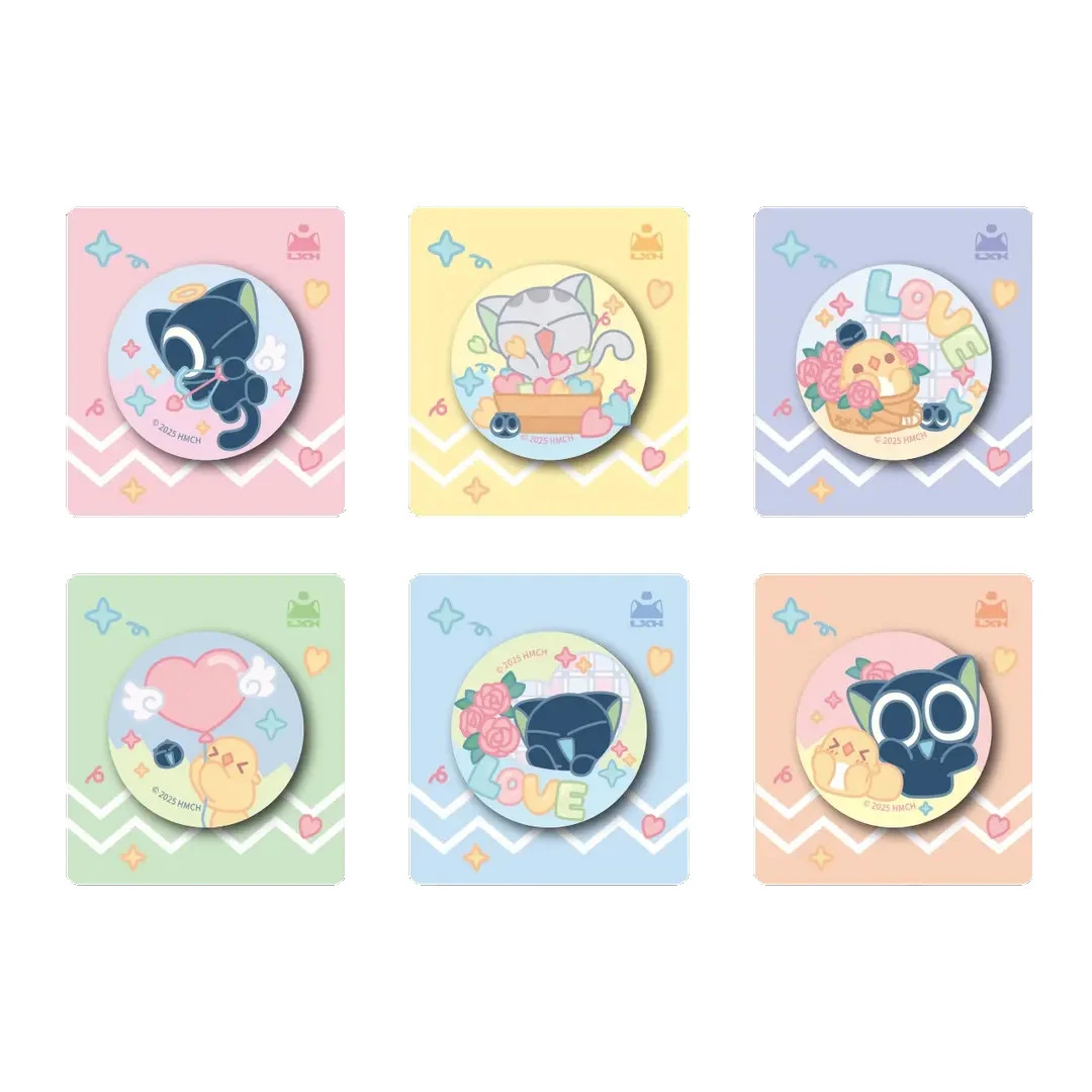 正版罗小黑迷你徽章-情人节系列