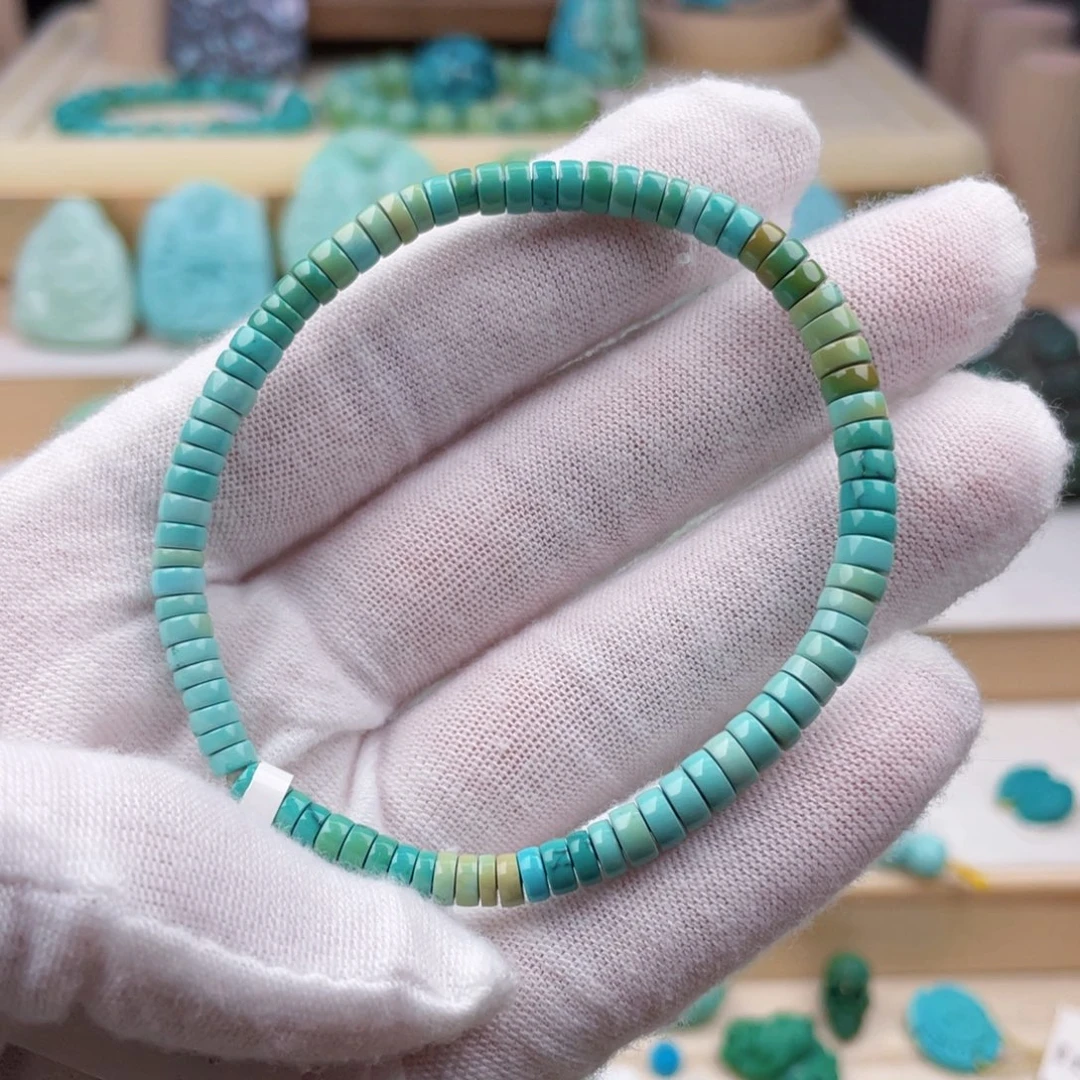 未镶嵌绿松石珠宝奇石4.5mm