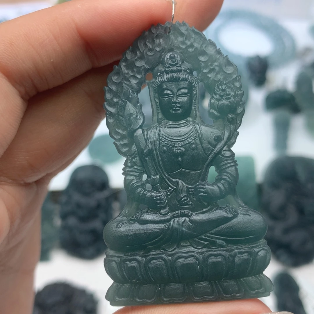定制翡翠未镶嵌广***帅毛货不退不换
