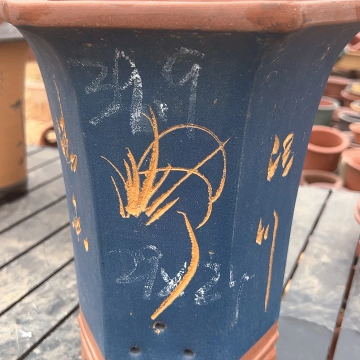 红陶紫砂六方微瑕