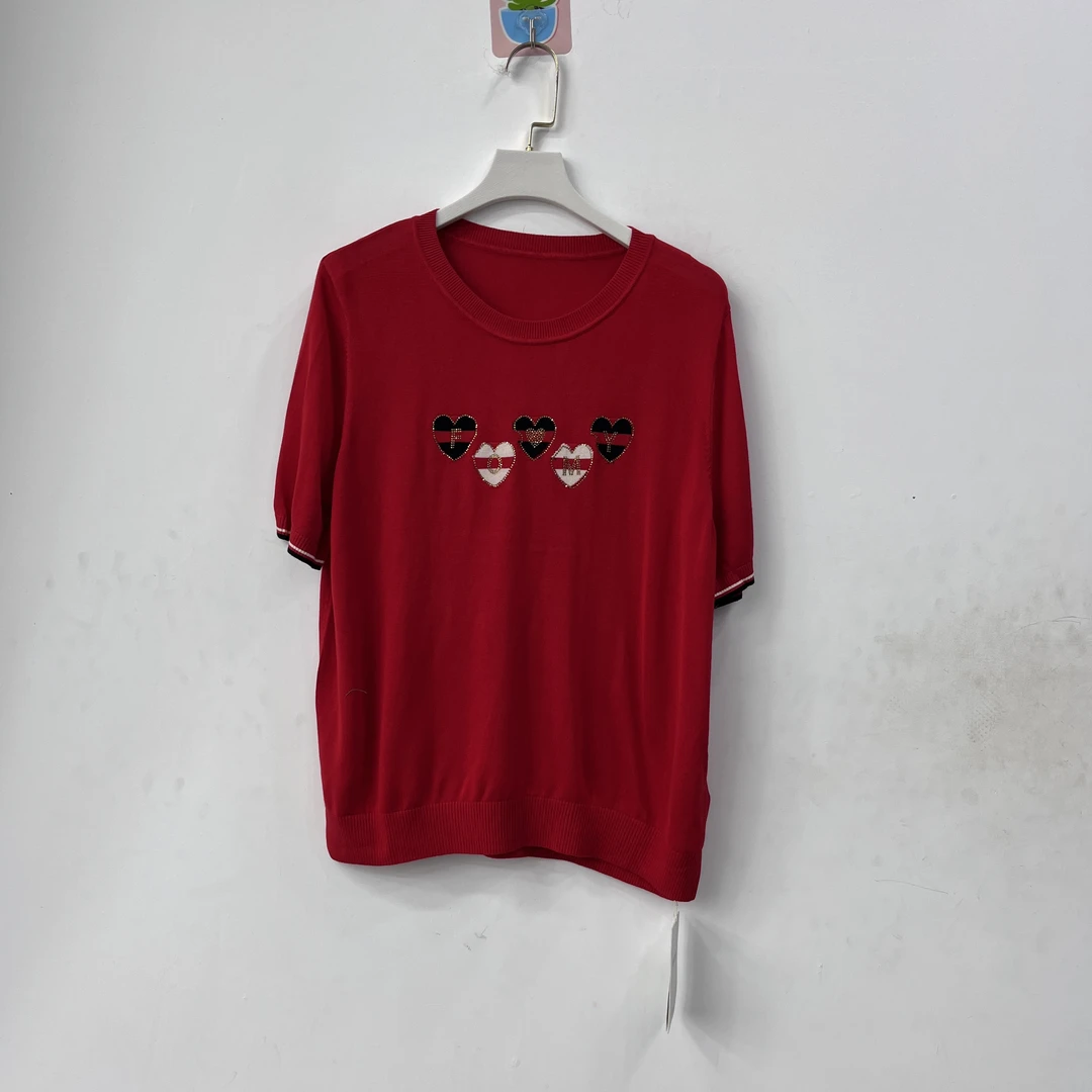 【名角服饰】【8735款爱心圆领】时尚潮流夏季均码休闲短袖