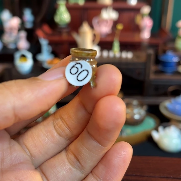 摆件微陶老王迷你花瓶