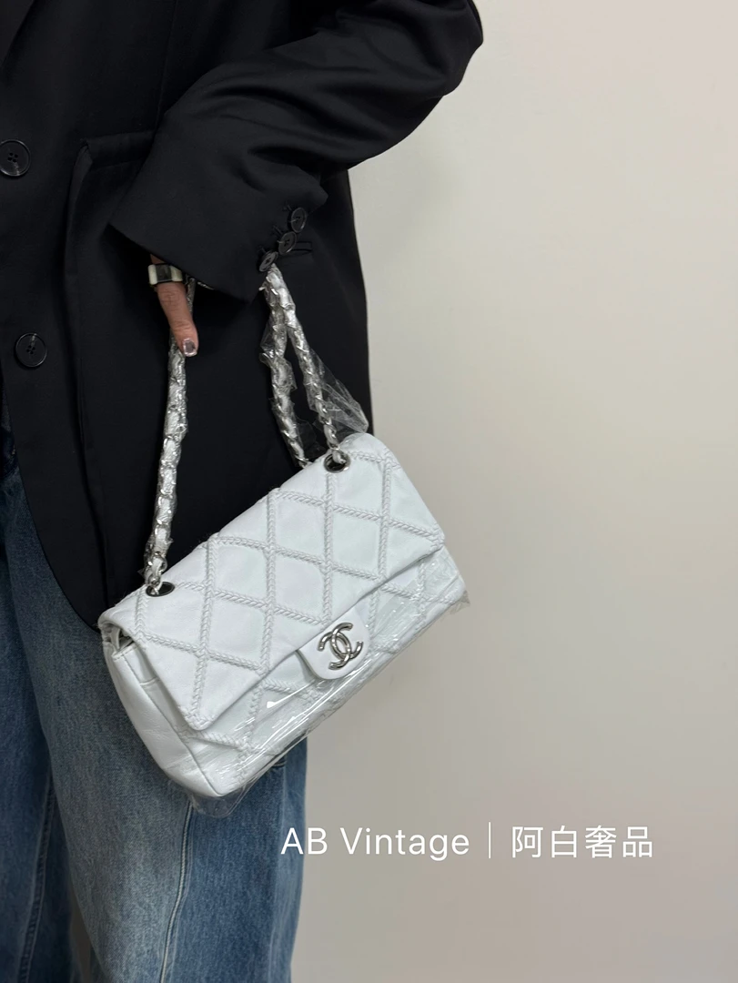 95新 Chanel/香奈儿 阿白奢品/香奈儿 外封线cf单肩包12开