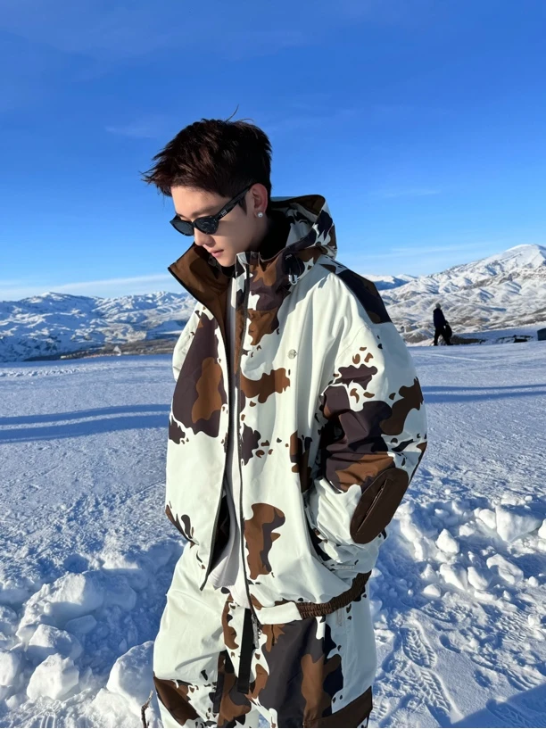 ANANIE滑雪服【美拉德奶牛】单板自由式美式防水加厚保暖3L功能性